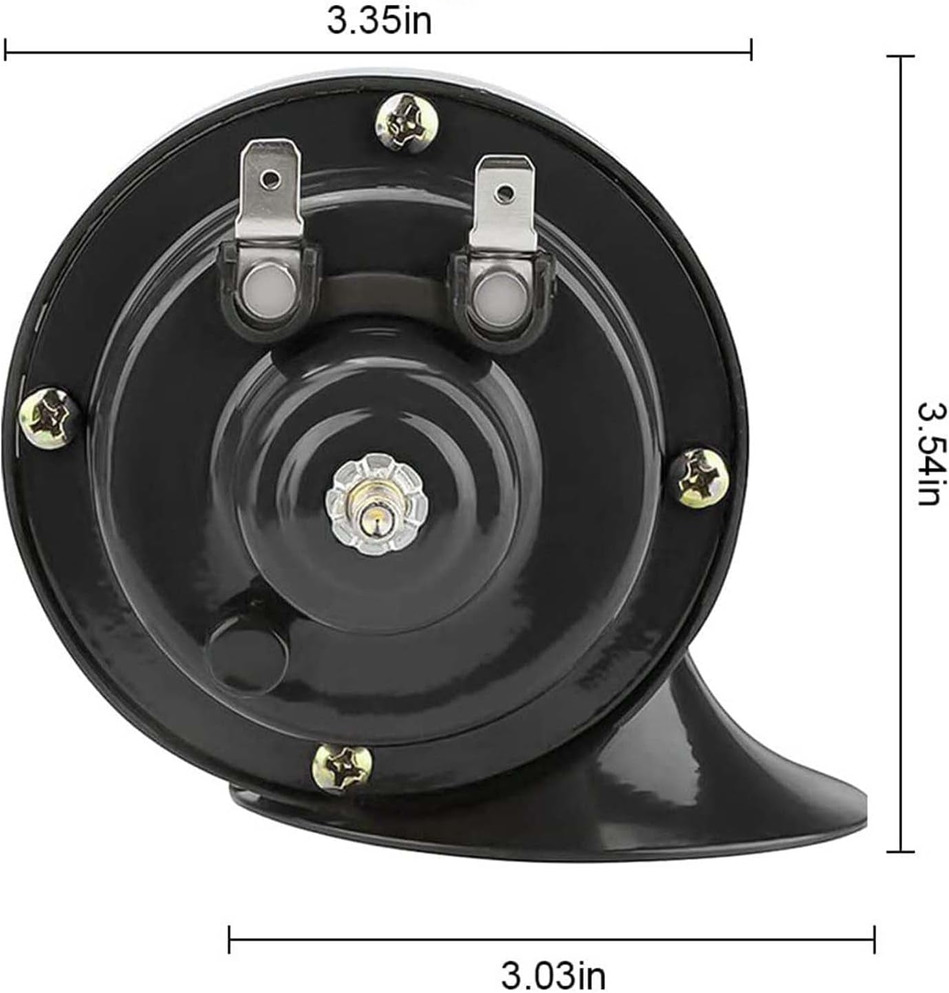 300DB Super Loud Train Horns for Truck, 2Pcs 12V Car Horn Kits, Loud Dual-Tone Waterproof Electric Air Horns, Automotive Accessories Universal for Cars Pickup Trucks Motorcycle Bike Boat (Black) TRUCK DRIVER