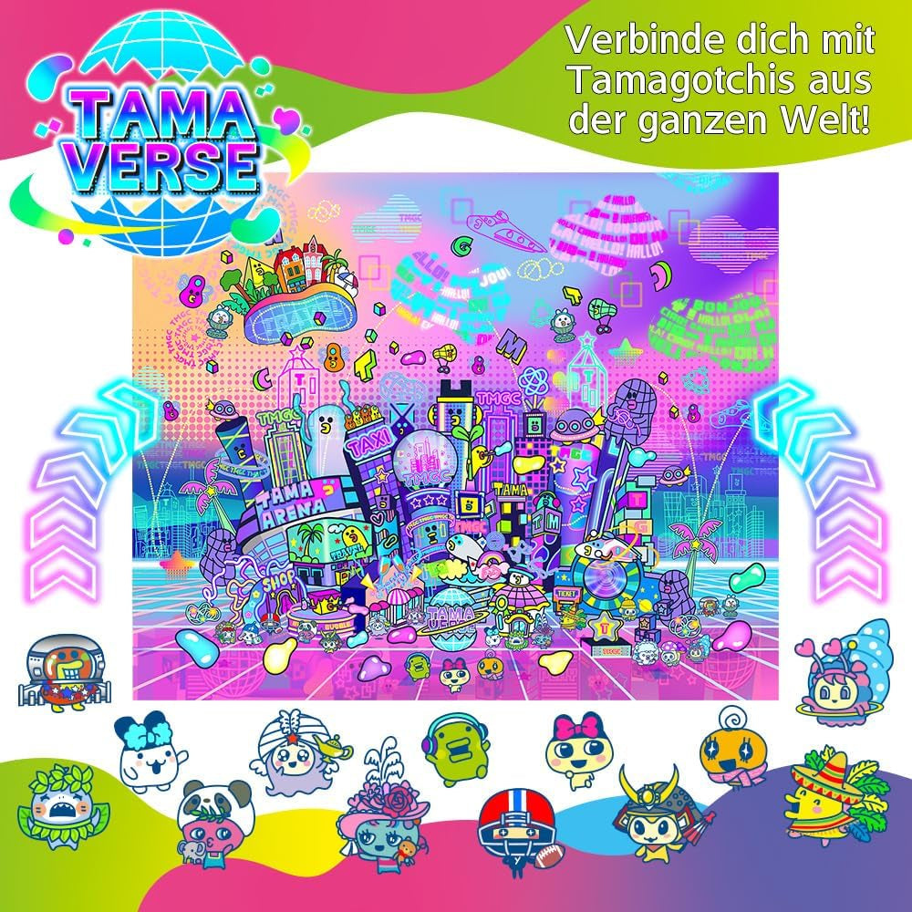 TAMAGOTCHI  Uni Purple Shell | the Customisable New Generation of Virtual Pet Based on the Original 90S Toy | Connect with Friends Worldwide with This Wearable Electronic Game BanUK