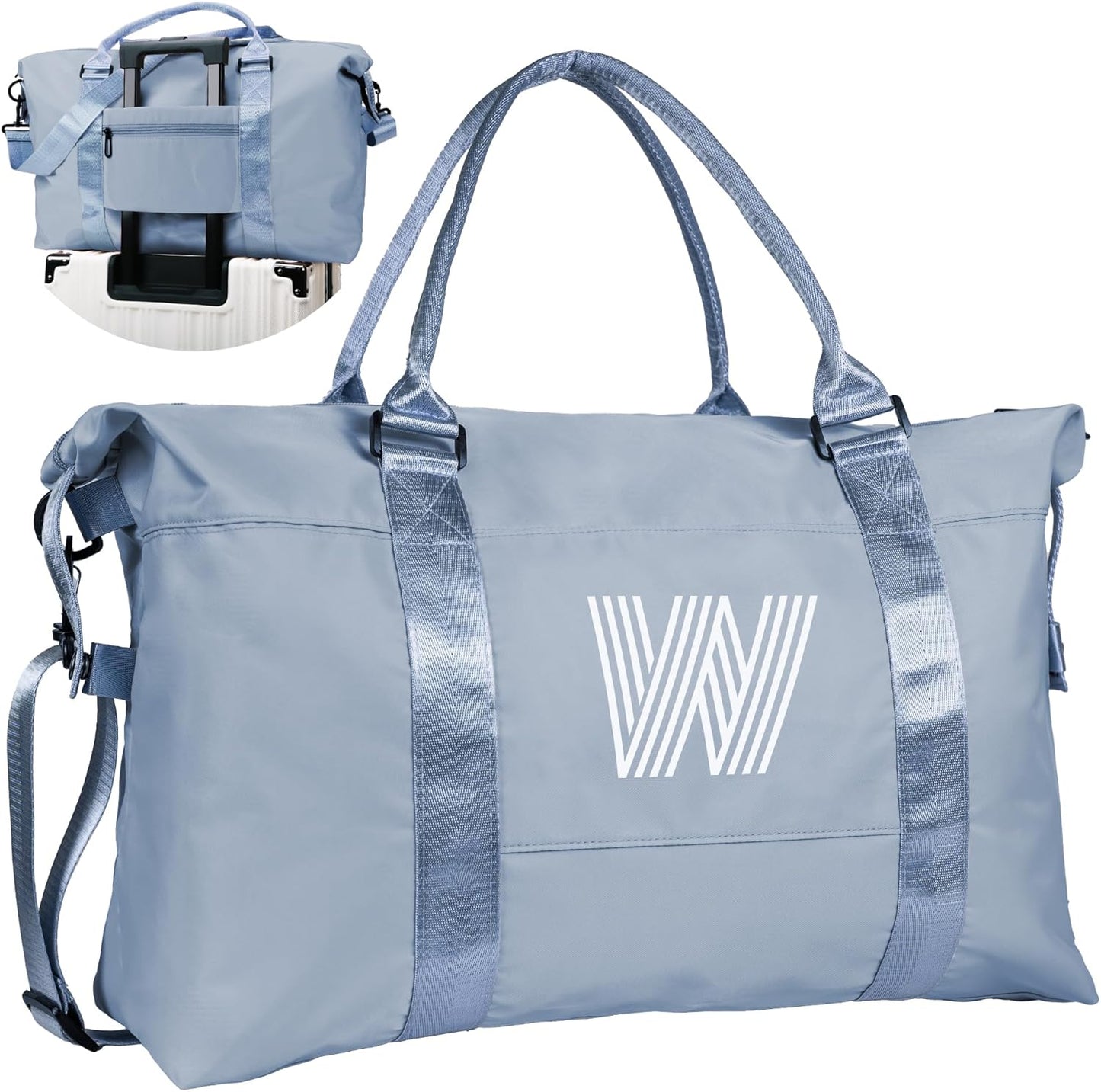 Gifts for Girls - 5 6 7 8 9 10 11 12 13 14 15 16 18 Year Old, Initial Travel Duffel Bag, Girl Personalized Bags, Kids Sports Bag, Monogram Overnight Bag for Kid, Gift for Friend (Letter B)