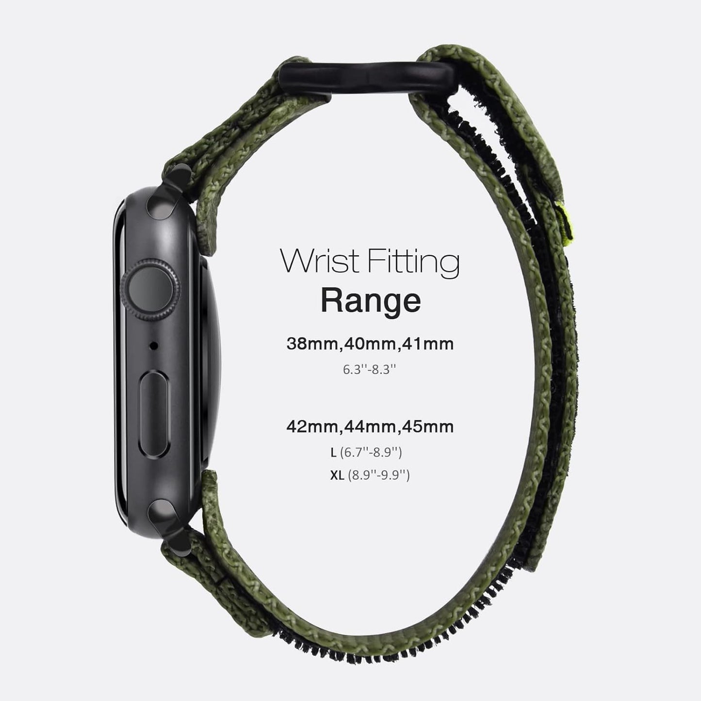 Compatible with Apple Watch Series10 Band Series 9/8/7/6/5/4/Se/Se2/Ultra 1/2, Nylon Sports Strap with Woven Design for 46Mm 49Mm/42Mm/44Mm/45Mm/38Mm/40Mm/41Mm