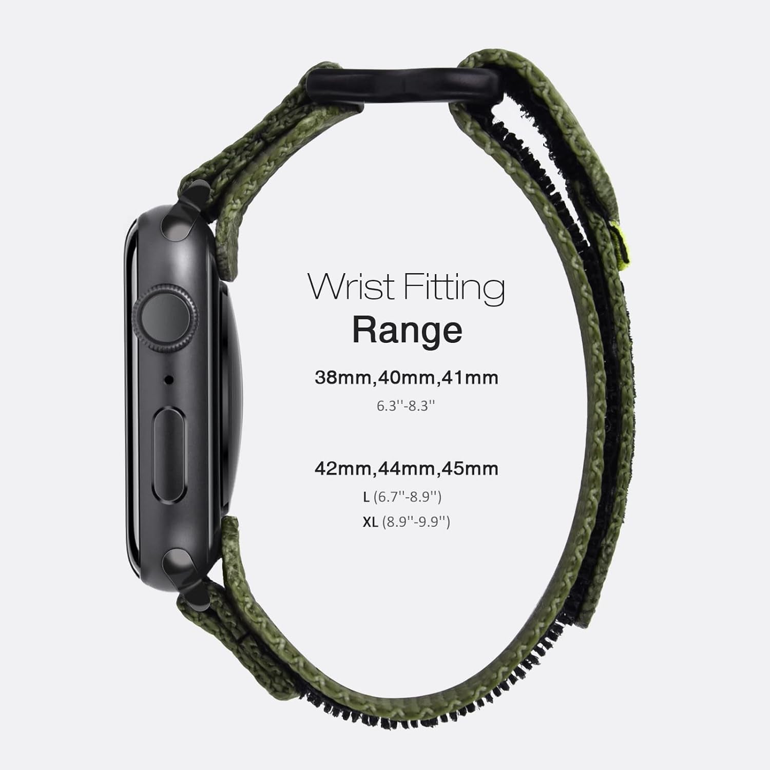 Compatible with Apple Watch Series10 Band Series 9/8/7/6/5/4/Se/Se2/Ultra 1/2, Nylon Sports Strap with Woven Design for 46Mm 49Mm/42Mm/44Mm/45Mm/38Mm/40Mm/41Mm