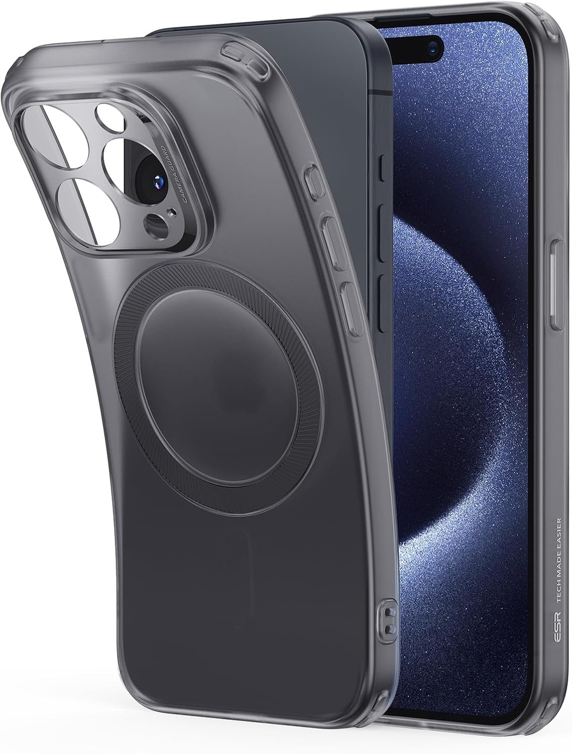 for Iphone 16E Case, for Iphone SE 4 Case Compatible with Magsafe, Camera Protection, Shockproof Thin Cover, Resists Yellowing Scratches, Magnetic Iphone Case for 16E, Zero Series,Frosted Black