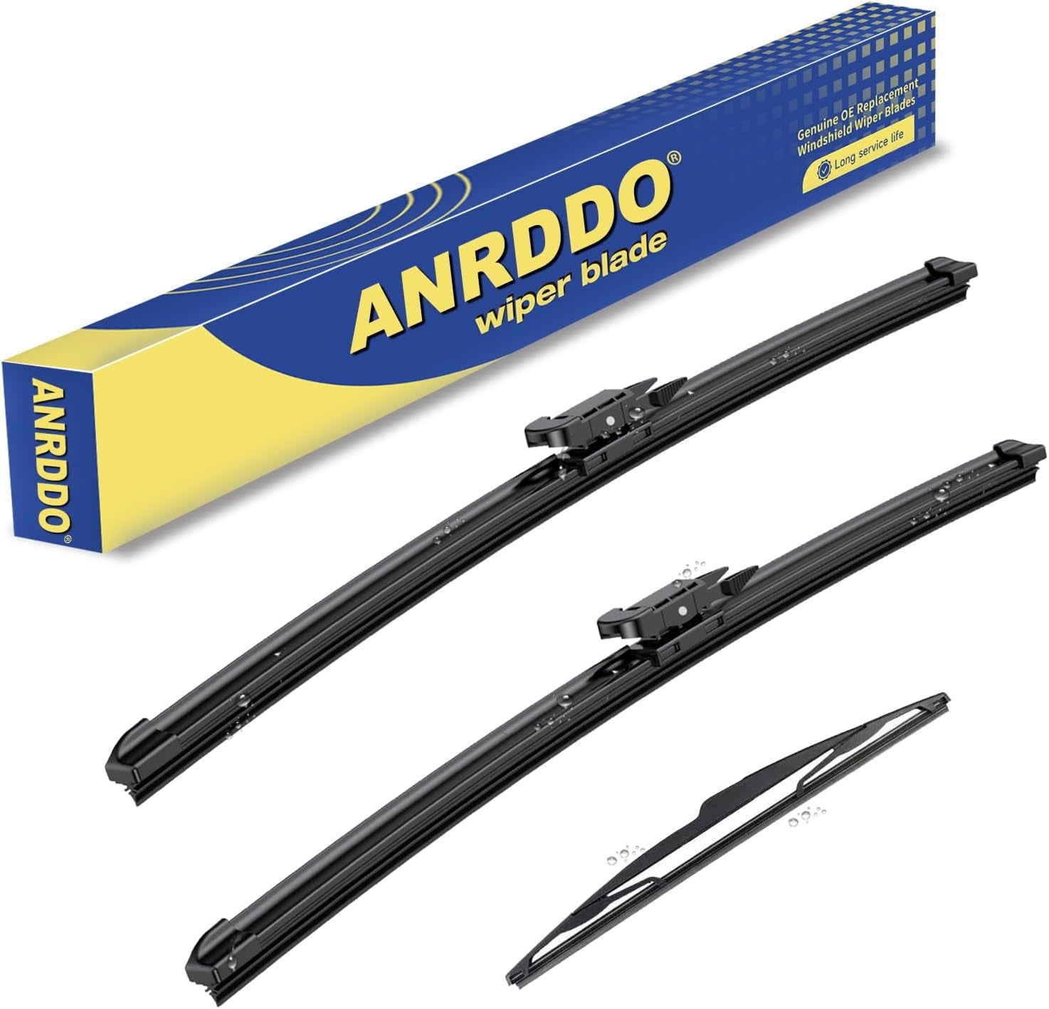 3 Wipers Factory Replacement for Toyota Rav4 2013-2018 Original Equipment Windshield Wiper Blades Set 26"+16"+10" (Set of 3)