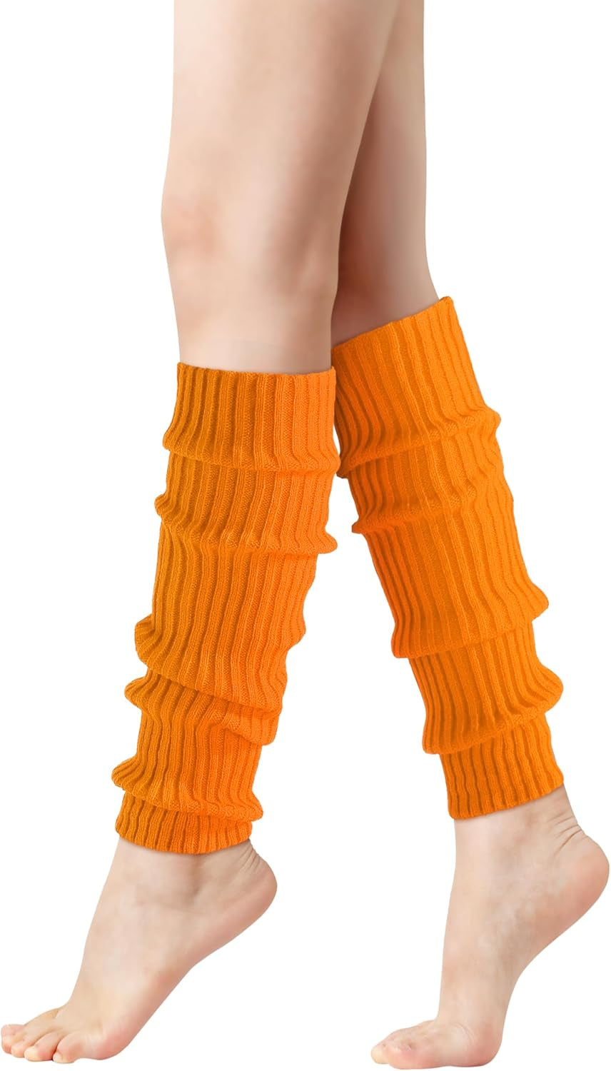 Leg Warmers for Women - Leg Warmers 80S Ribbed Knitted Long Socks for Yoga Party Sports Fashion Accessories