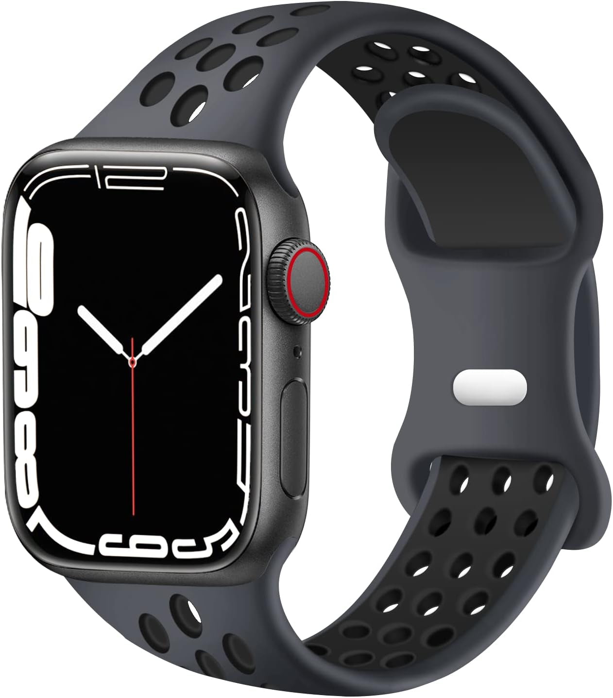 Sport Bands Compatible for Apple Watch Bands 38Mm 40Mm 41Mm 42Mm 44Mm 45Mm 49Mm,Soft Silicone Sport Women Men Replacement Strap Compatible with Iwatch Ultra 2 & SE & Series 9/8/7/6/5/4/3/2/1