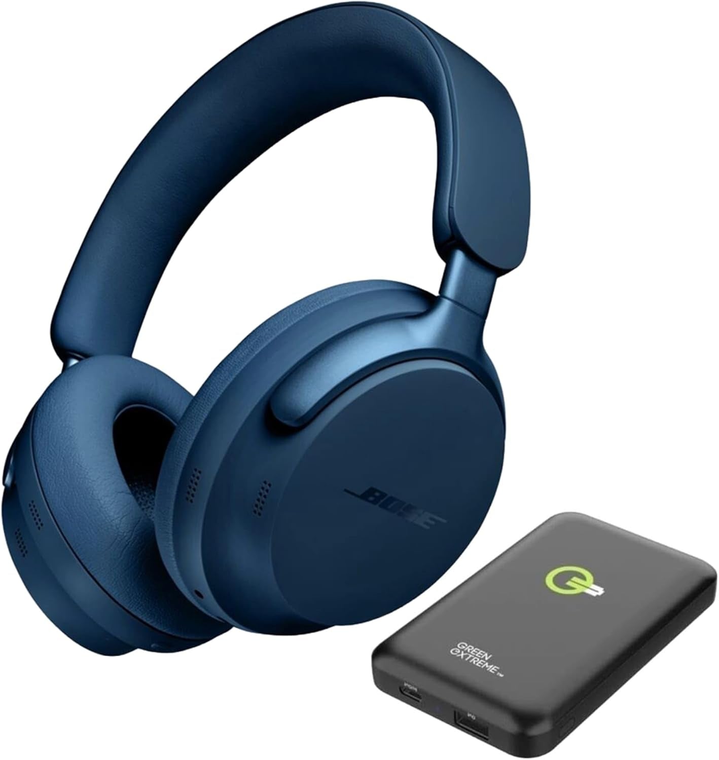 Quietcomfort Ultra Wireless Noise Cancelling Headphones with Spatial Audio, Over-The-Ear Headphones with Mic, up to 24 Hours of Battery Life (Luner Blue)