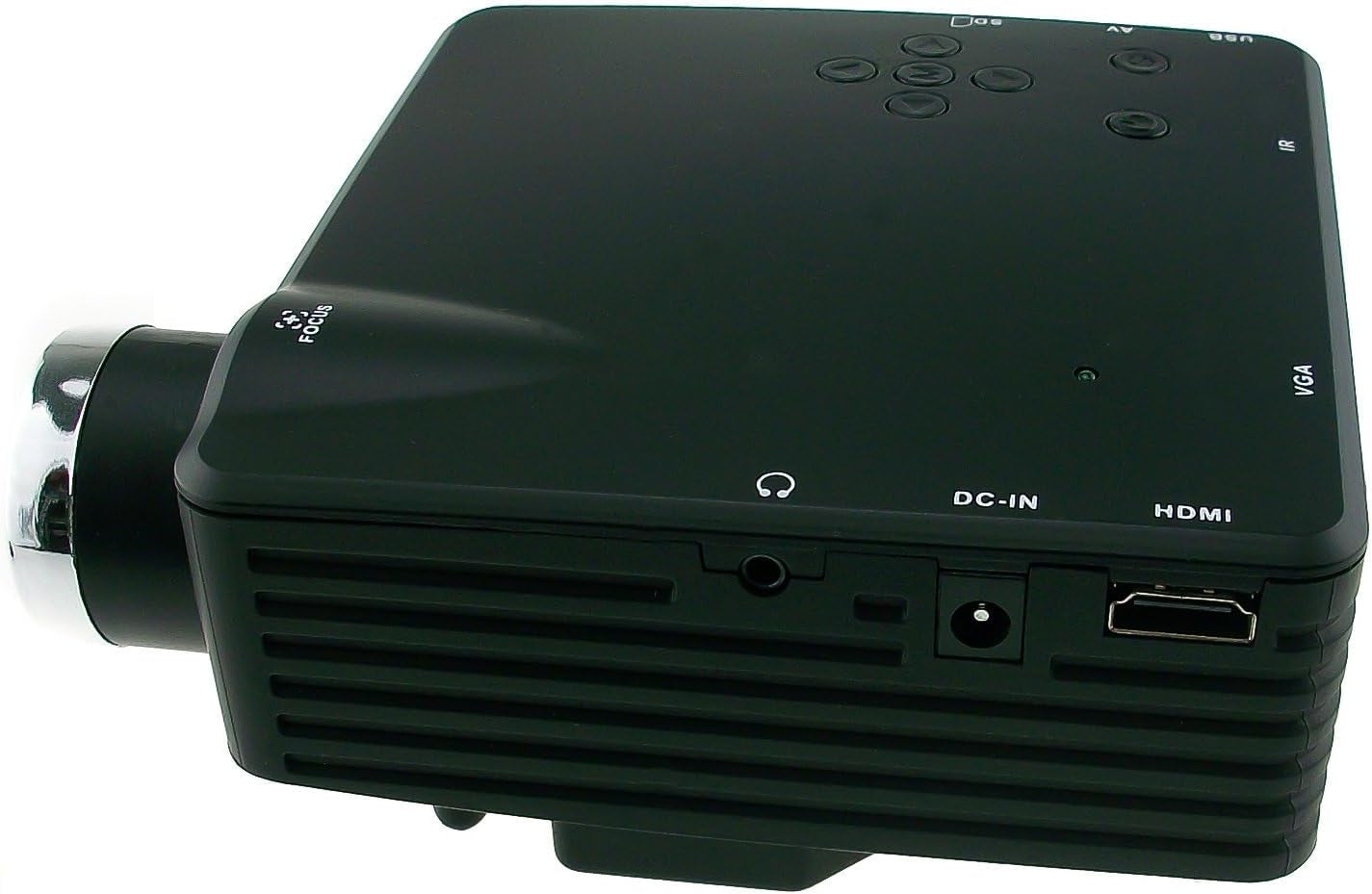 INNOLIFE 720P Mini Projector, Portable Projector for Outdoor Indoor Home, Input AV PC Laptop VGA HDMI USB SD CARD HDMI Video Gaming Console