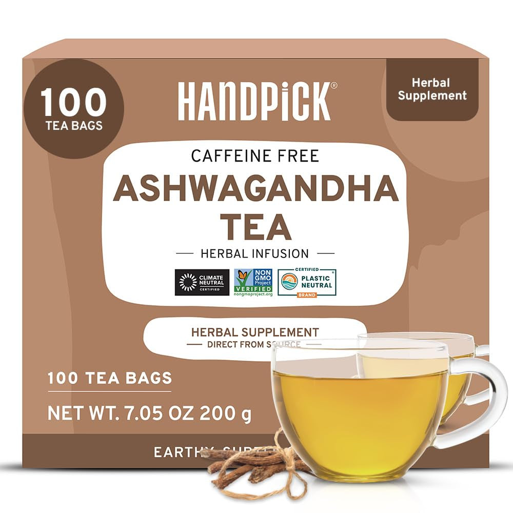 Holy Basil Tea Bags (100 Count) - Caffeine Free, Non-Gmo Tulsi Leaves - round Herbal Tea Bags TLBH