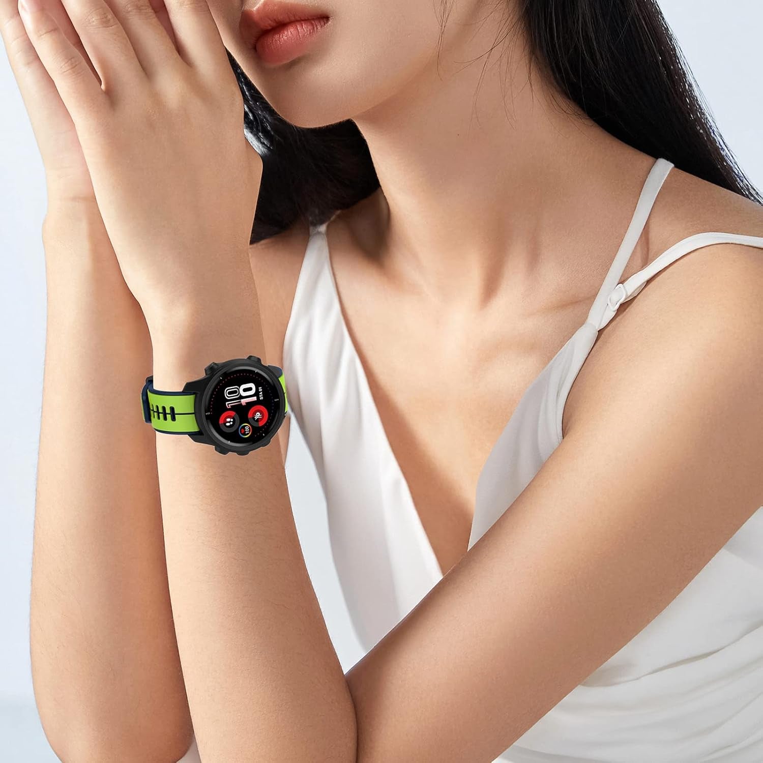 Compatible with Vivoactive 3 Band, 20Mm Width Soft Silicone Watch Bands Replacement for Garmin Vivomove 3/Music/Luxe/Style/Hr/Forerunner 245/645 Music/Samsung Galaxy Watch 42Mm Smartwatches