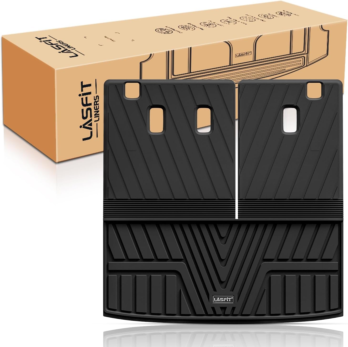 Floor Mats for Honda CR-V 2023-2025 (Include CR-V FCEV & Hybrid Models) All Weather Protection TPE Car Liners, 1St & 2Nd Row Black