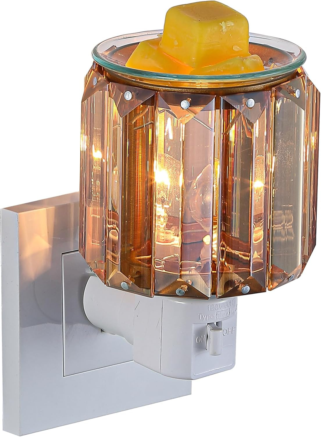 Warmers Pluggable Fragrance Warmer- Decorative Plug-In for Warming Scented Candle (Silver)