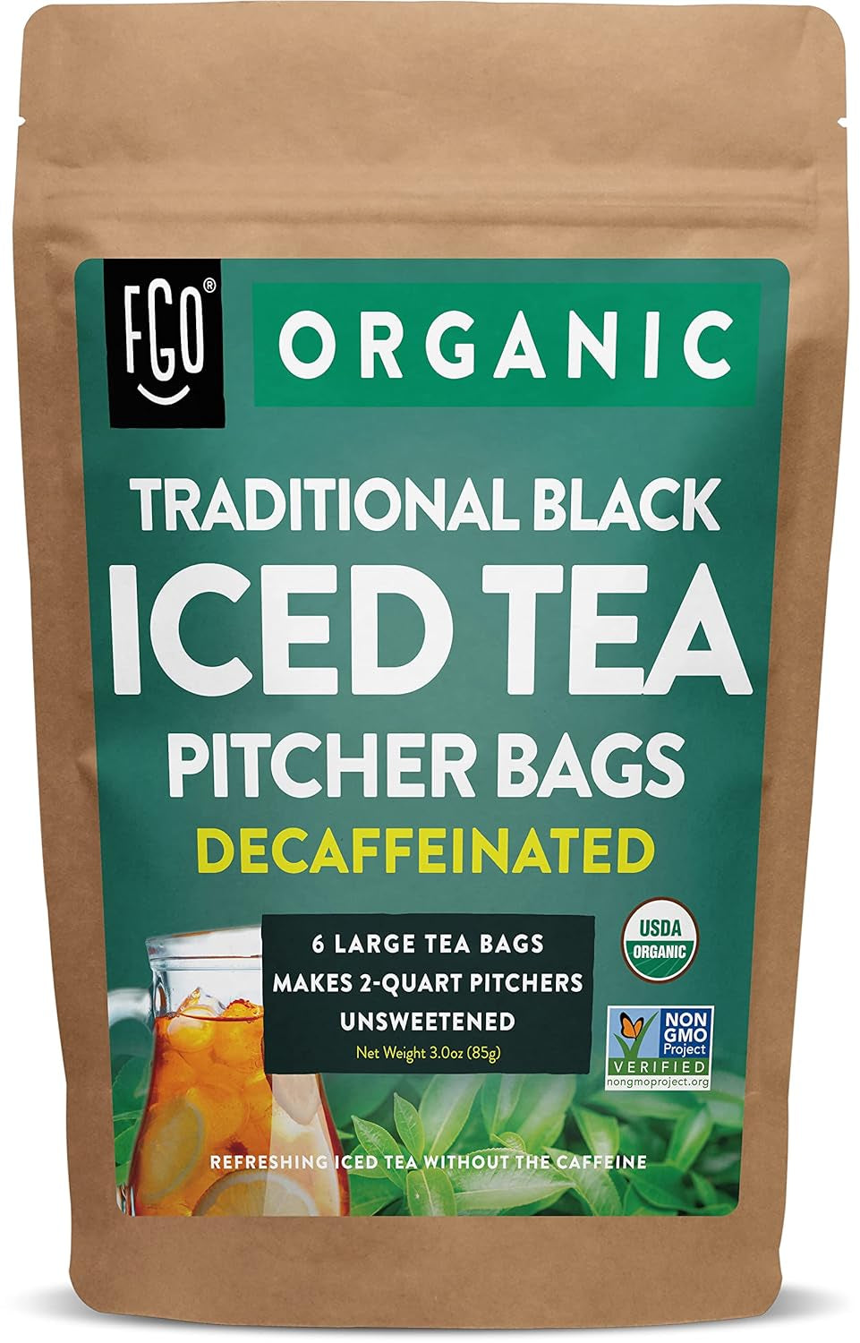 Organic Tulsi Holy Basil Tea, 100 Count, Eco-Conscious Herbal Tea Bags, Resealable Bag, Caffeine Free, Packaging May Vary (Pack of 1) TLBH