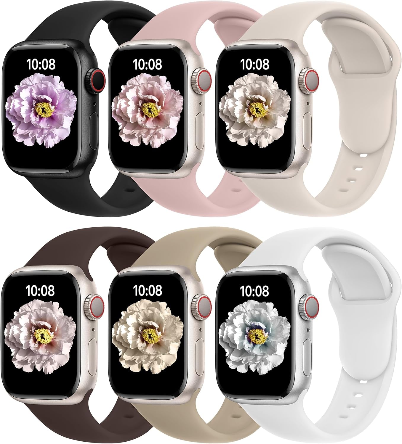 C6 Sport Band for Apple Watch Bands Women Ultra 2 49Mm, Series 10 46Mm, 9 8 7 45Mm 41Mm, SE 6 5 4 44Mm 40Mm, 3 2 1 42Mm 38Mm Men Iwatch, Strap Silicone
