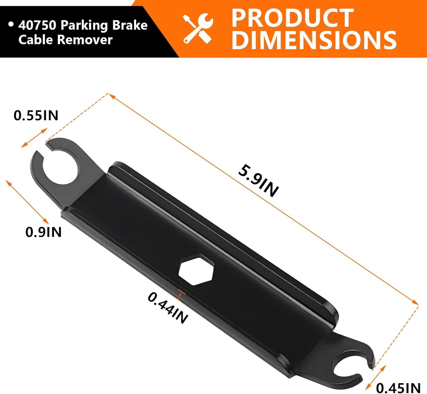 Parking Brake Cable Removal Tool, Parking Brake Cable Tool for Ford F-Series, Expeditions, Excursions, Etc., Parking Brake Cable Removal Tool, 40750 Parking Brake Cable Removal Tool, 2-Pack