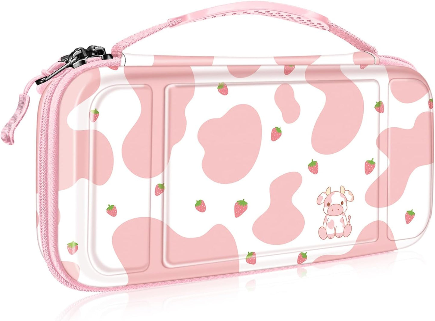 Carrying Case for Nintendo Switch OLED Model 2021/Switch 2017, [Shockproof] Hard Shell Protective Cover Travel Bag W/10 Game Card Slots for Switch Console Joy-Con & Accessories