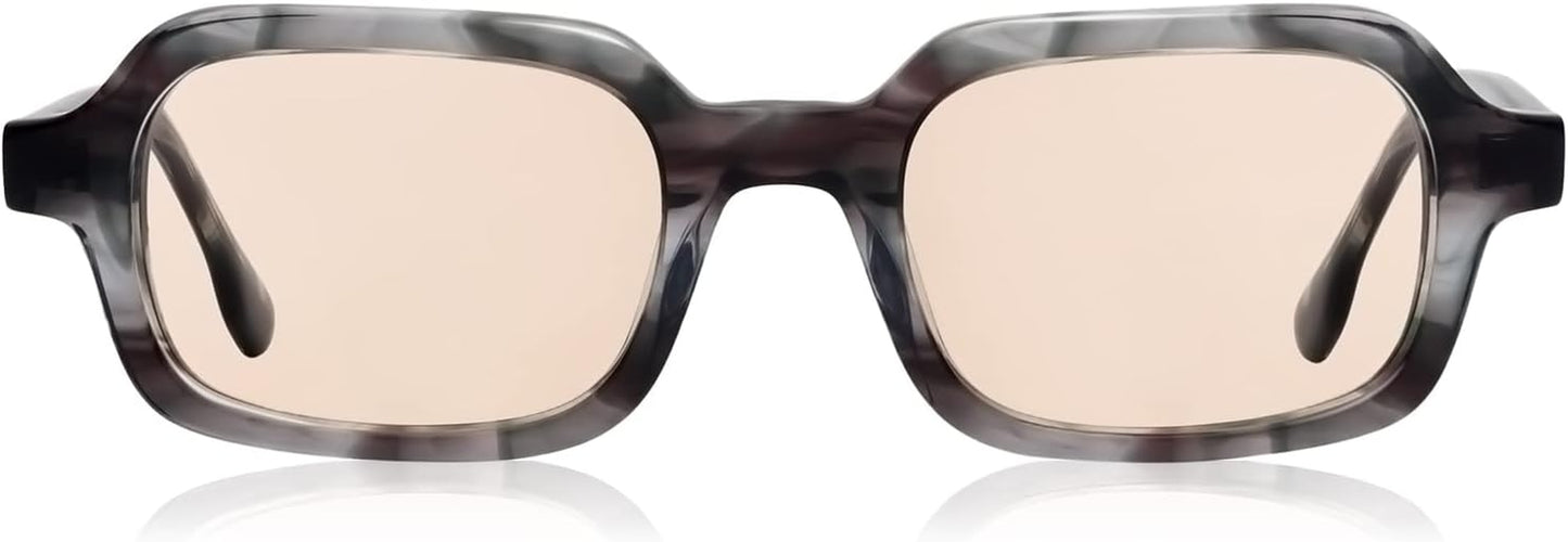 Rectangle Sunglasses Men Tinted Polarized Big Square Retro 90S Vintage Y2K Glasses for Women UV Protection