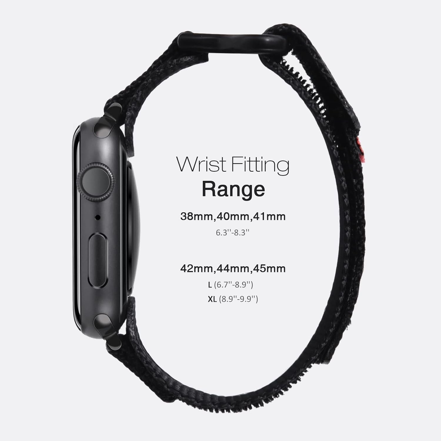 Compatible with Apple Watch Band Series 9/8/7/6/5/4/3/2/1/Se/Se2/Ultra 1/2, Nylon Sports Strap with Woven Design for 49Mm 42Mm/44Mm/45Mm 38Mm/40Mm/41Mm