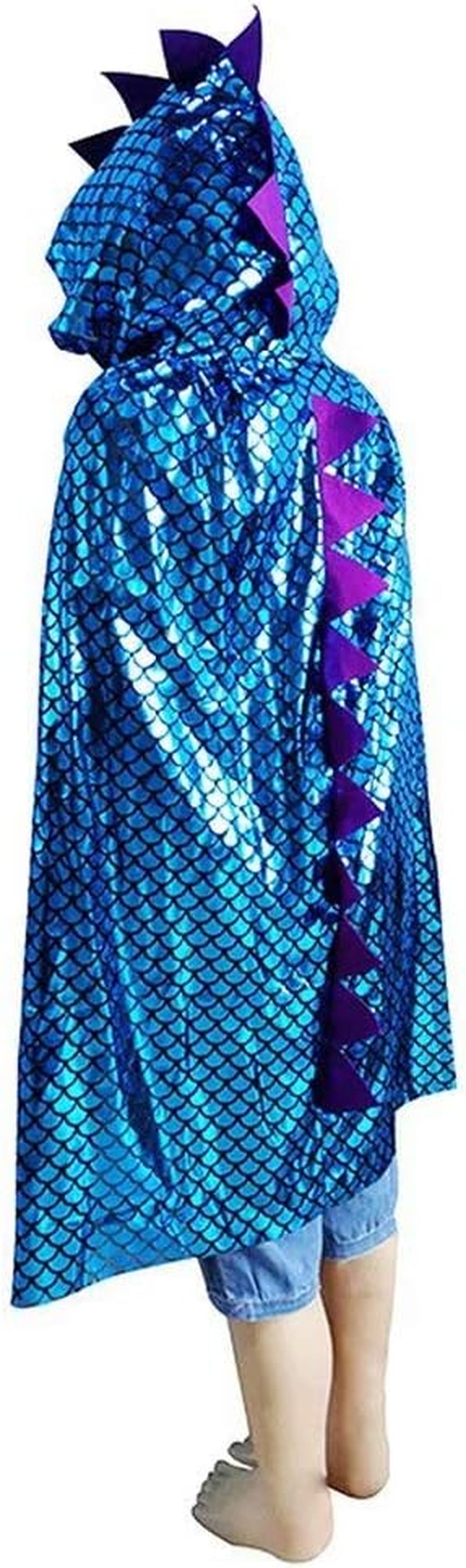 Dinosaur Cape Dragon Hooded Cloak Halloween Costume Boy Girl Toddler Dress up Clothes 3-8 Years Old