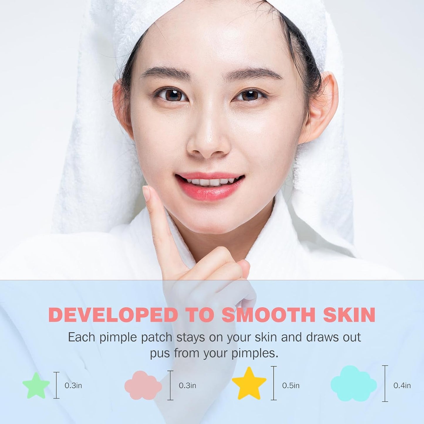 Pimple Patches for Face 280PCS, Hydrocolloid Acne Patches for Covering Zits and Blemishes, Cute Star Pimple Patches, Facial Skin Care Products.