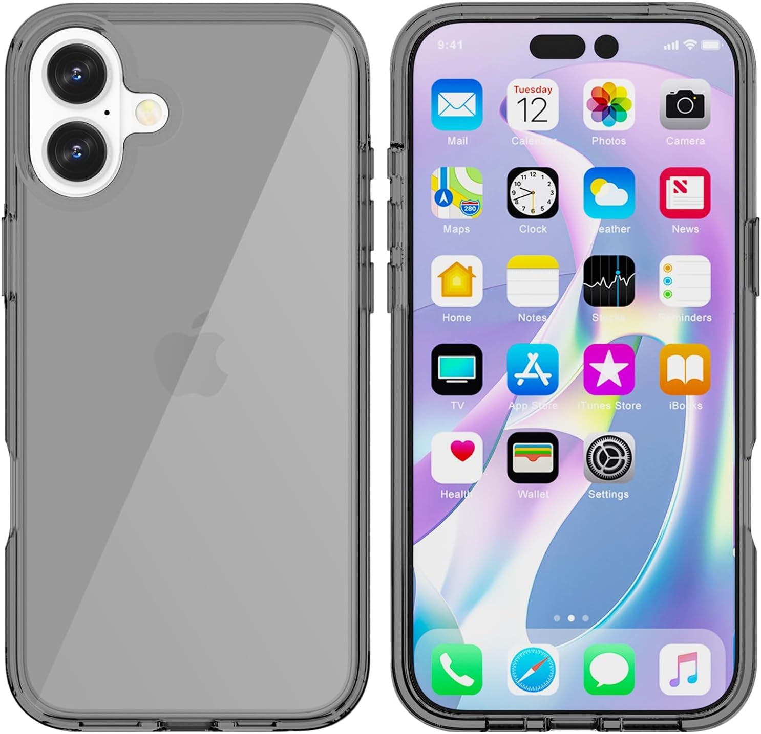 Phone Case Compatible with Iphone 16E 2025, Clear Case Shockproof Protective Bumper Slim Cover for 6.1 Inch