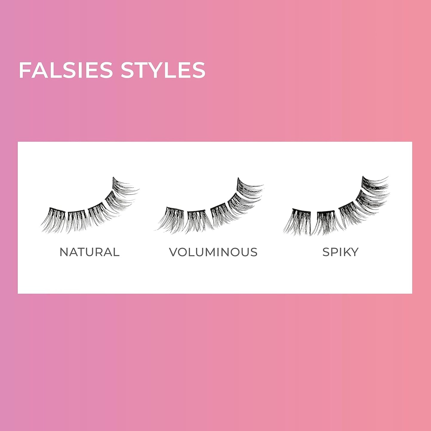 KISS  Falsies False Eyelashes, Lash Clusters, Natural', 12 Mm, Includes 20 Clusters, 1 Applicator, Contact Lens Friendly, Easy to Apply, Reusable Strip Lashes