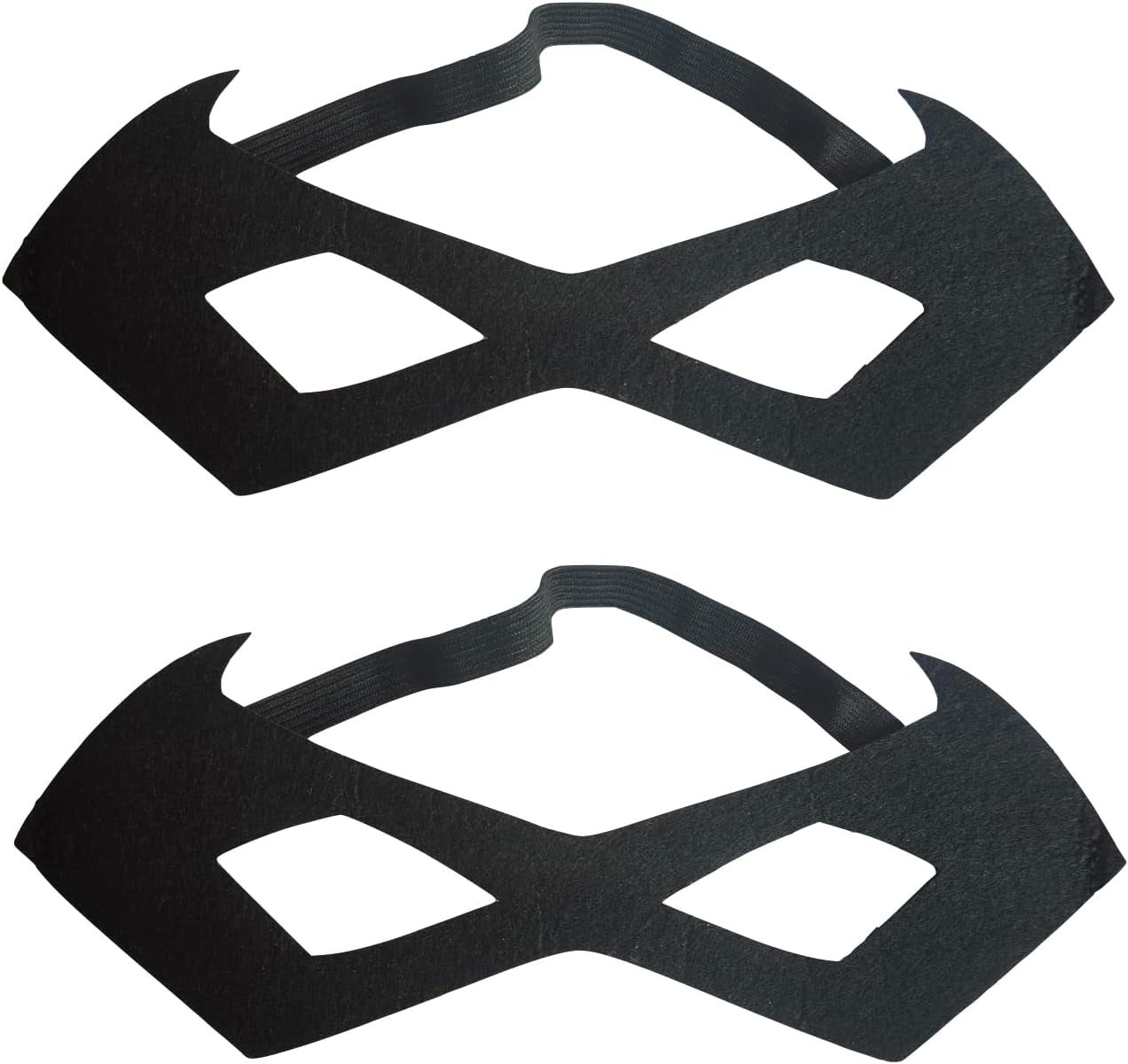 Black Eye Mask,2 Pack,Half Face,Bandit Eyemask for Halloween,Festival,Carnival,Fancy Dress Robber Costume Party