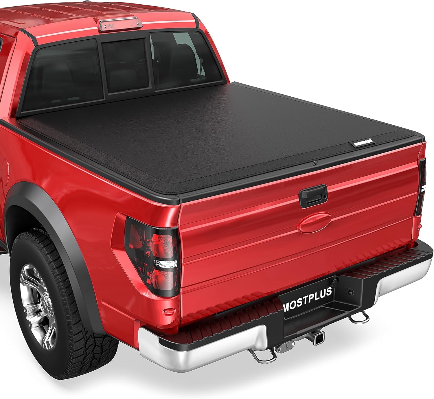 Quad Fold Hard Truck Bed Tonneau Cover Compatible with 2009-2014 Ford F150 F-150 (Excl. Raptor Series) Styleside 5.5 FT-66 Inch Aluminum Bed