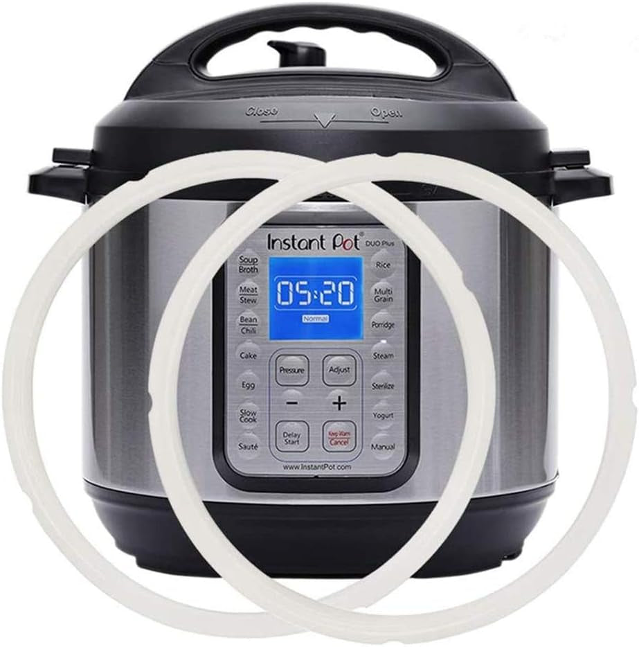 Silicone Sealing Ring 6Qt for Instant Pot Sealing Ring for 6 5Qt Insta Pot, Sweet and Savory, Food-Grade Silicone Fits IP-DUO60, IP-LUX60, IP-DUO50, IP-LUX50, Smart-60, IP-CSG60 and IP-CSG50-2 Pack