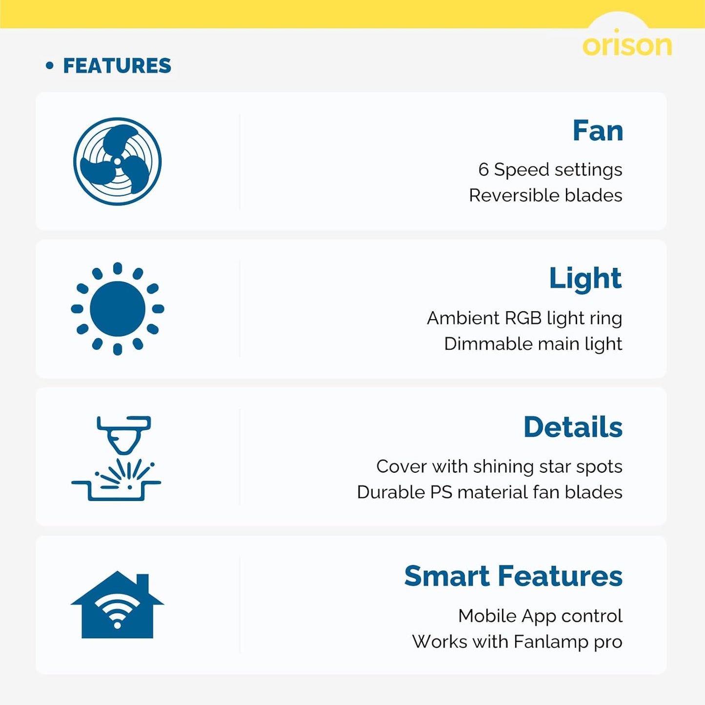 RGB Ceiling Fans with Lights, 24'' Low Profile Ceiling Fan with Light and Remote, Smart Ceiling Fans with 8 Blades, Compatible with Alexa, Google Home and App Controlled (Wood)