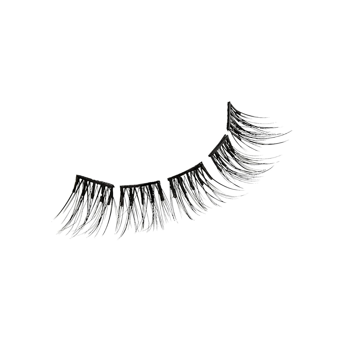 KISS  Falsies False Eyelashes, Lash Clusters, 'Natural', 12 Mm, Includes 20 Clusters, 1 Applicator, Contact Lens Friendly, Easy to Apply, Reusable Strip Lashes