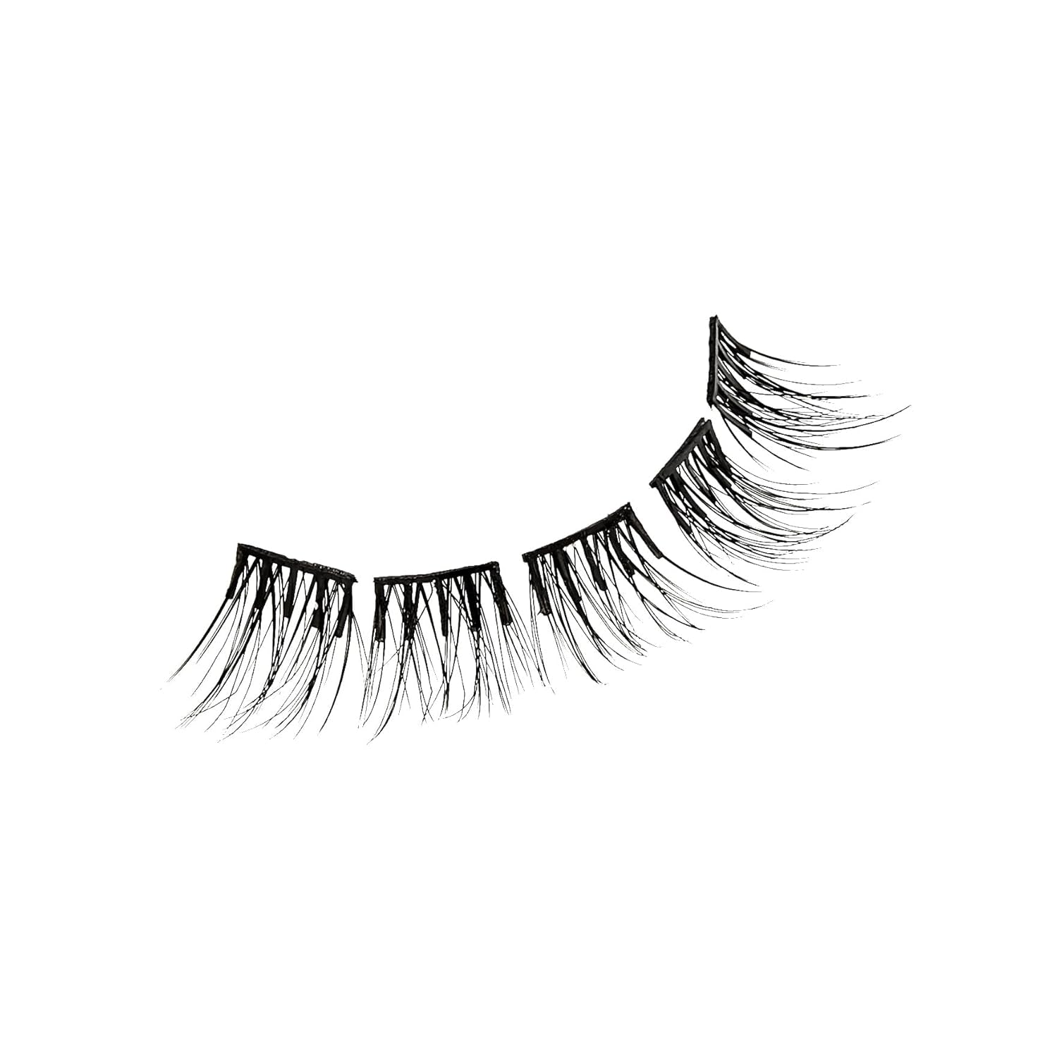KISS  Falsies False Eyelashes, Lash Clusters, 'Natural', 12 Mm, Includes 20 Clusters, 1 Applicator, Contact Lens Friendly, Easy to Apply, Reusable Strip Lashes