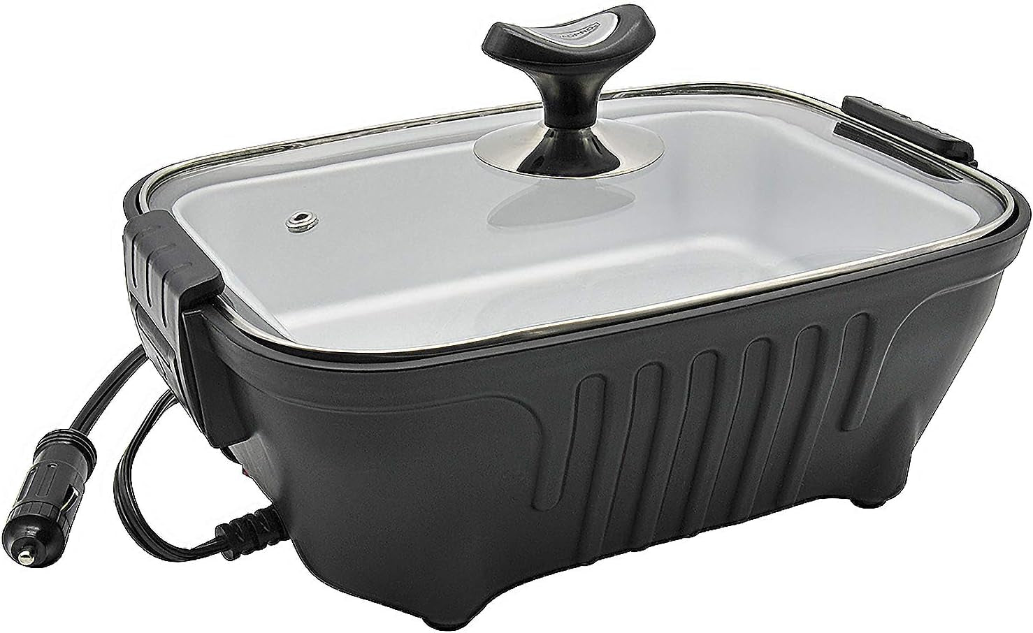 RPSC200 12V Power Supply Portable, Personal Sized Roaster for Car, Truck, Camping, Tailgating – Cook or Re-Heat Delicious Meals and Leftovers