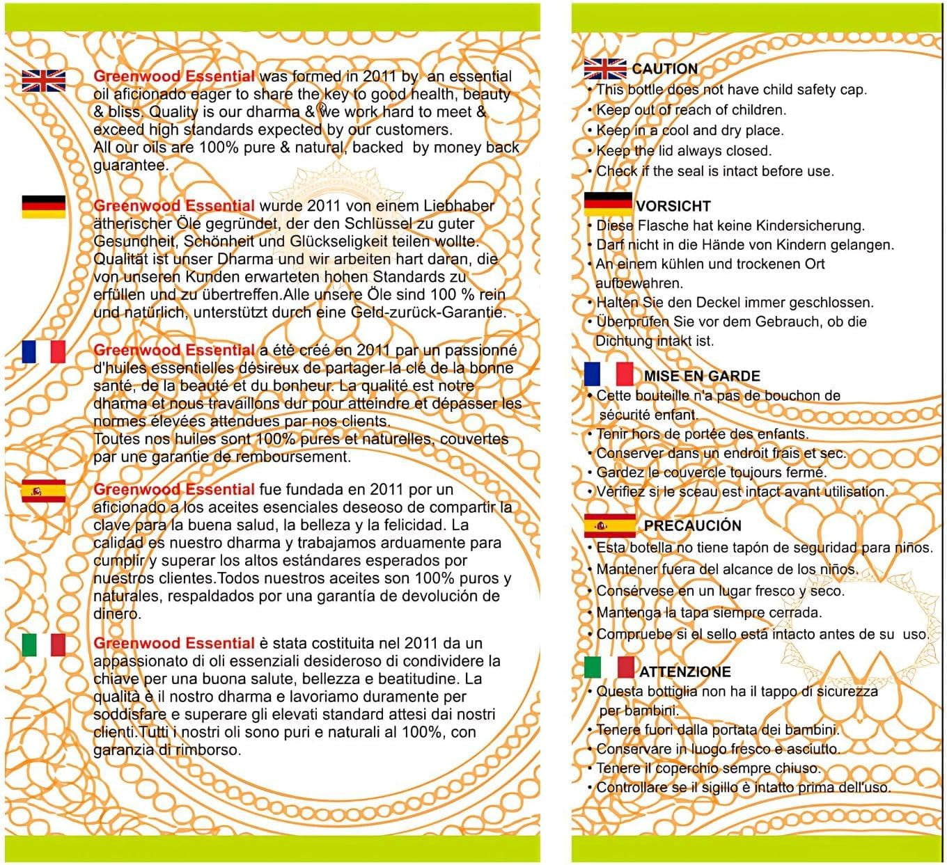 Pure Garlic Essential Oil (Allium Sativum) with Glass Dropper Steam Distilled 5Ml (0.16 Oz) TLBH