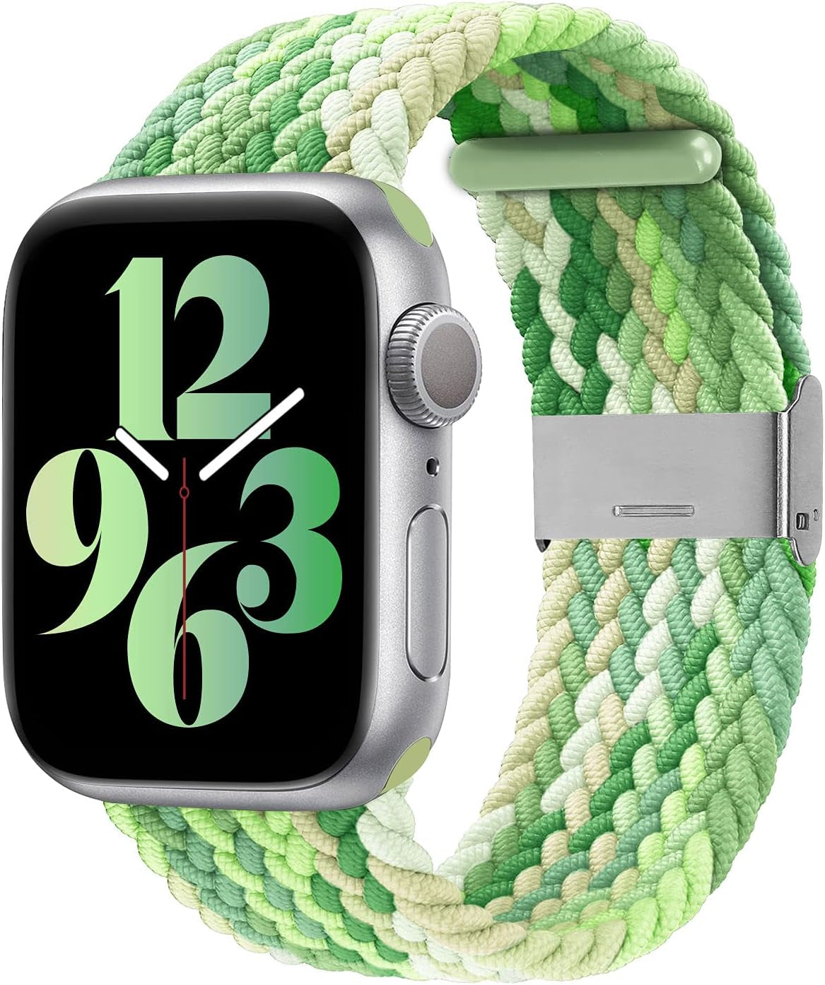 Compatible with Apple Watch Bands 44Mm 40Mm 38Mm 42Mm 41Mm 45Mm 46Mm 49Mm, Iwatch Bands Women Men,Adjustable Braided Solo Loop Elastic Sport Band for Iwatch Ultra SE Series 10/9/8/7/6/5/4