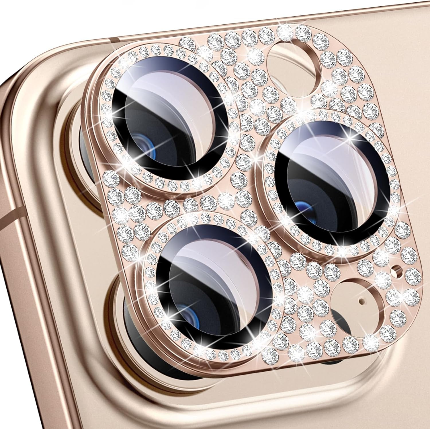 Compatible for Iphone 16 plus & 16 Camera Lens Protector, Bling Glitter Metal Cover Glass Lens Screen Protective Accessories for Iphone 16 Plus