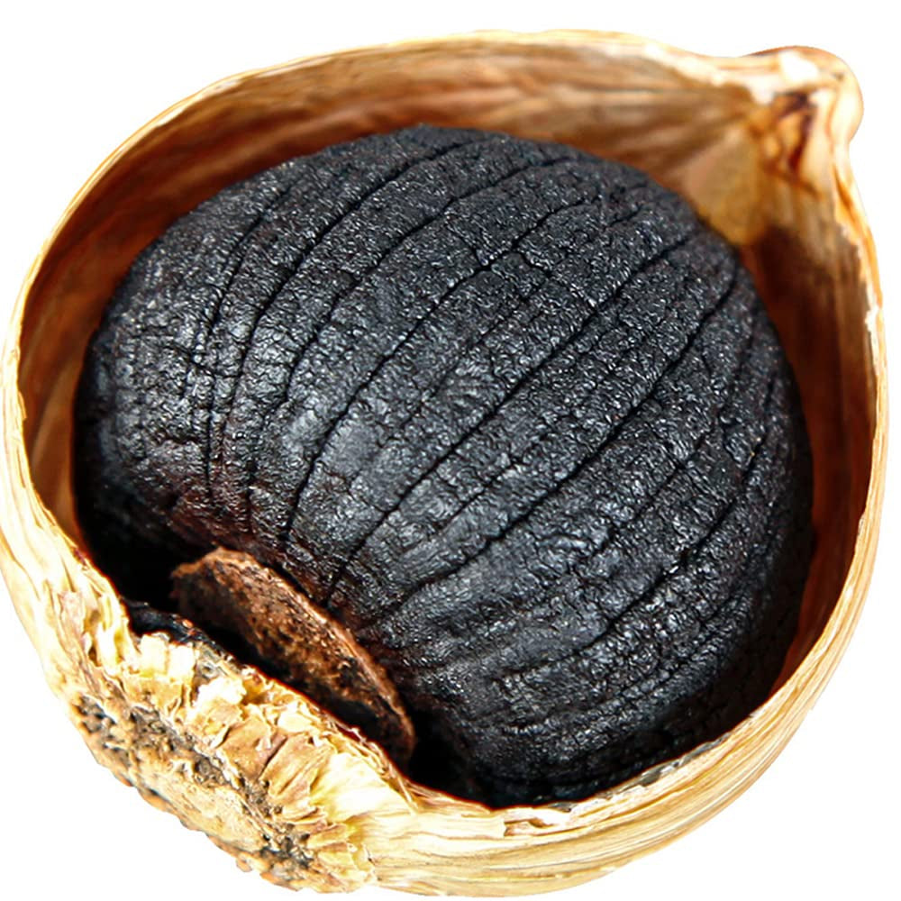 Black Garlic,Fermented Black Garlic,Allium Sativum,Heisuan,Black Garlic Organic,Whole Bulbs,Easy Peel,All Natural,Healthy Snack, Ready to Eat (250 G(0.55 Pound)) TLBH