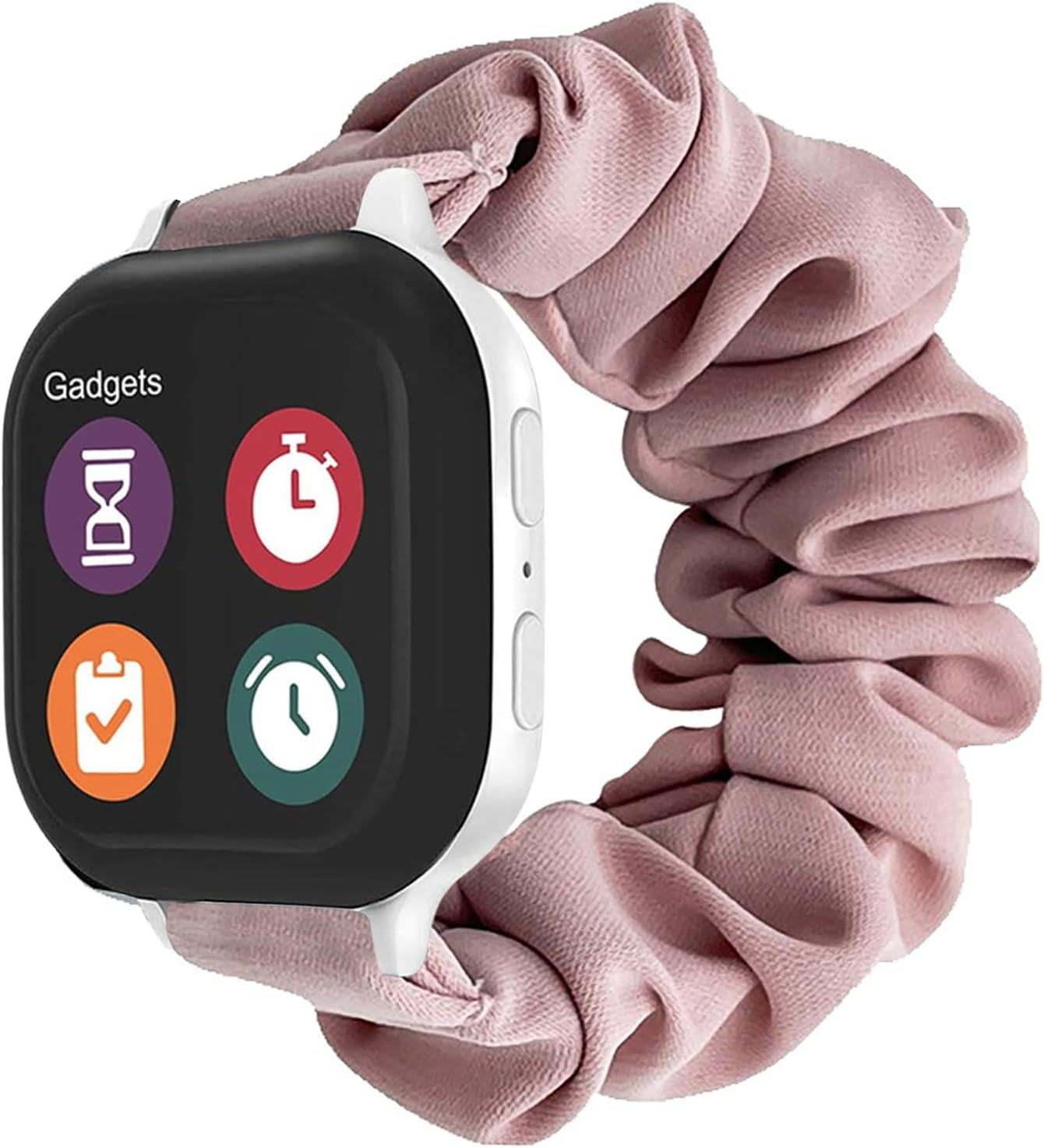Scrunchie Band Compatible with Gizmo Watch 3/2/1 & Gabb Watch 3/2/1 & Syncup Kids Watch, Cute Printed Stretchy Solo Loop Band Replacement, Easy to Take on and Off