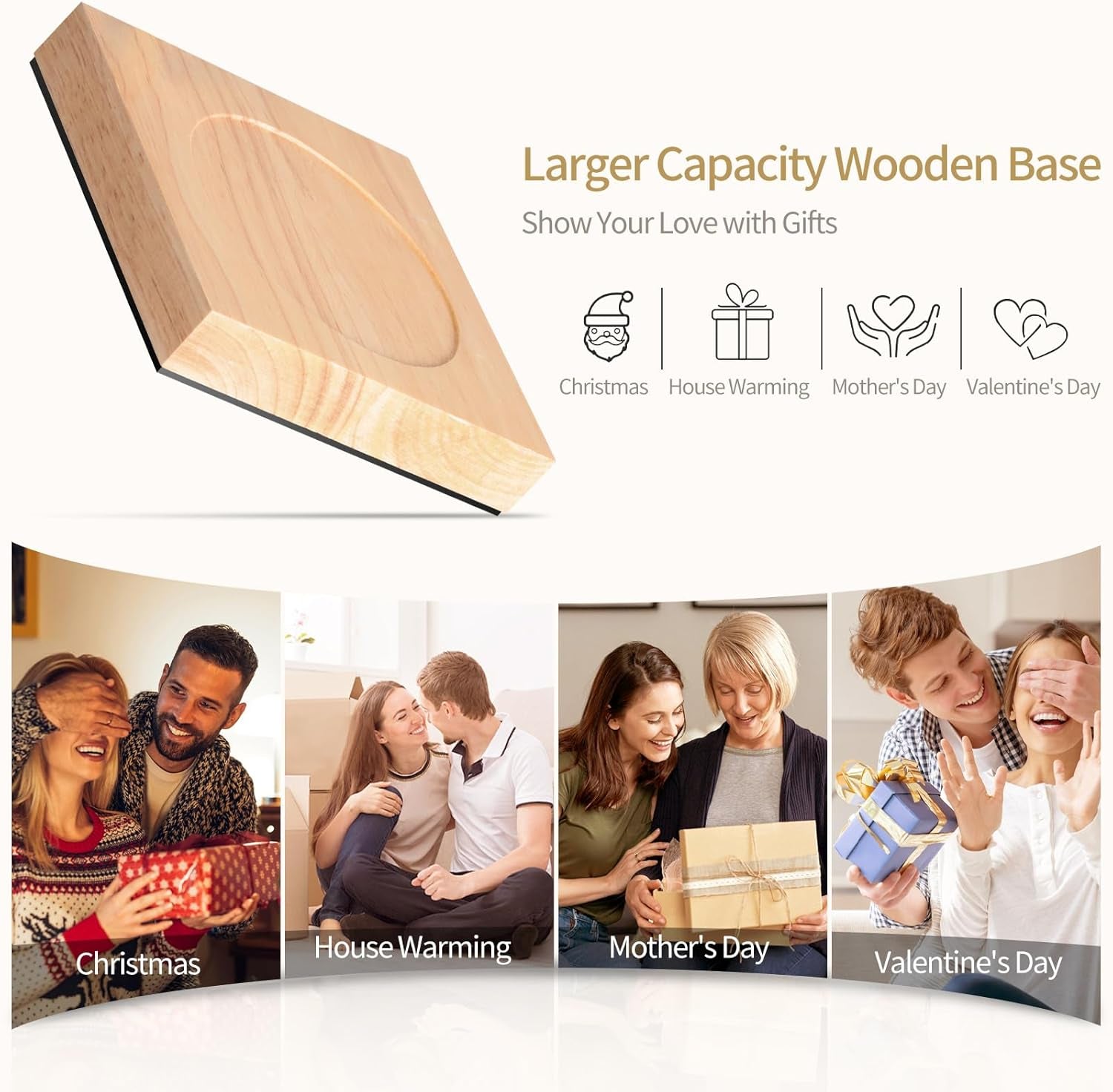 Candle Warmer Lamp, Candle Lamp Wax Warmer Heating Lamp, Timer & Dimmer 7-Levels, Fits Cup Jar Candle, Candle Top Melting, Crystal Candle Heater Lamp for Scented Wax, Elegant Home Decor, Amber Glass