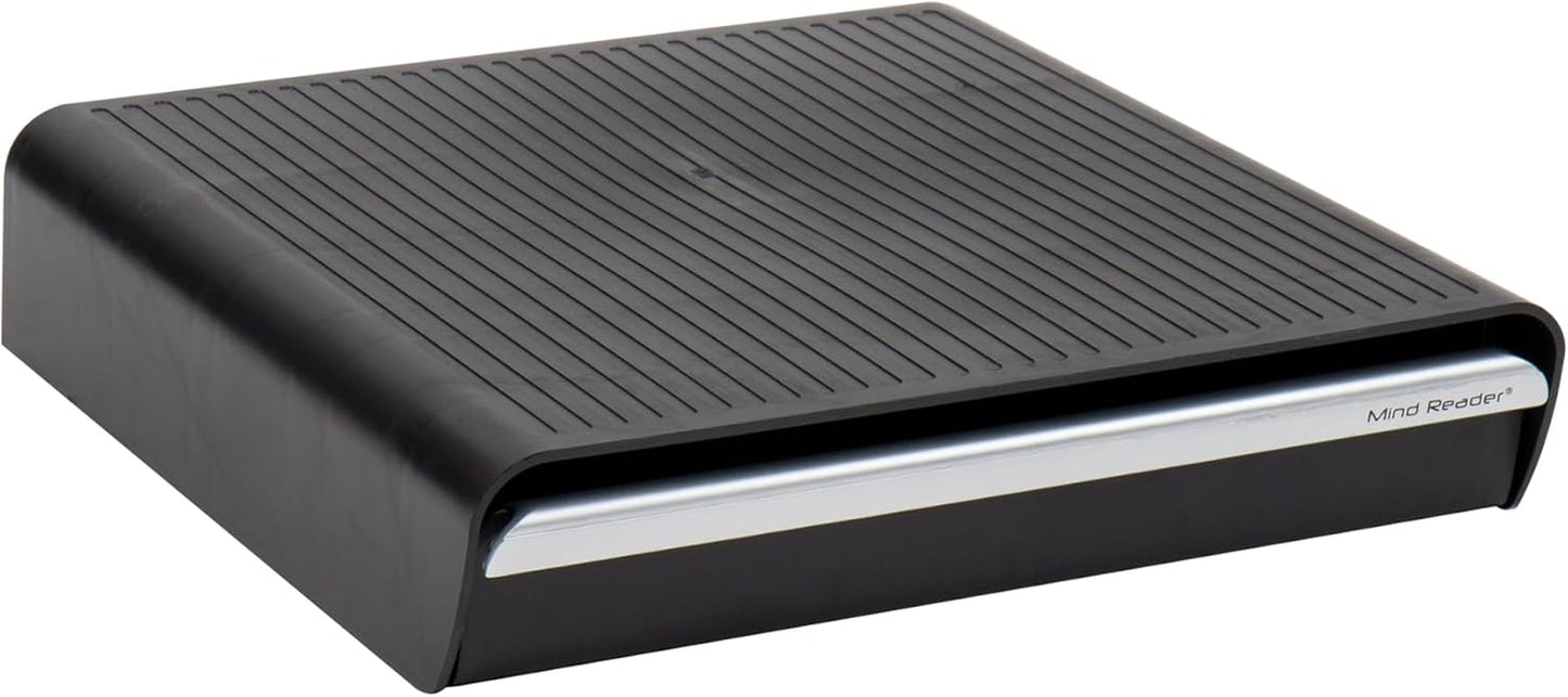 Single Serve Coffee Drawer, 36 Pod Capacity Countertop Organizer, Breakroom, 12.75" L X 13" W X 3" H, One Size, Black