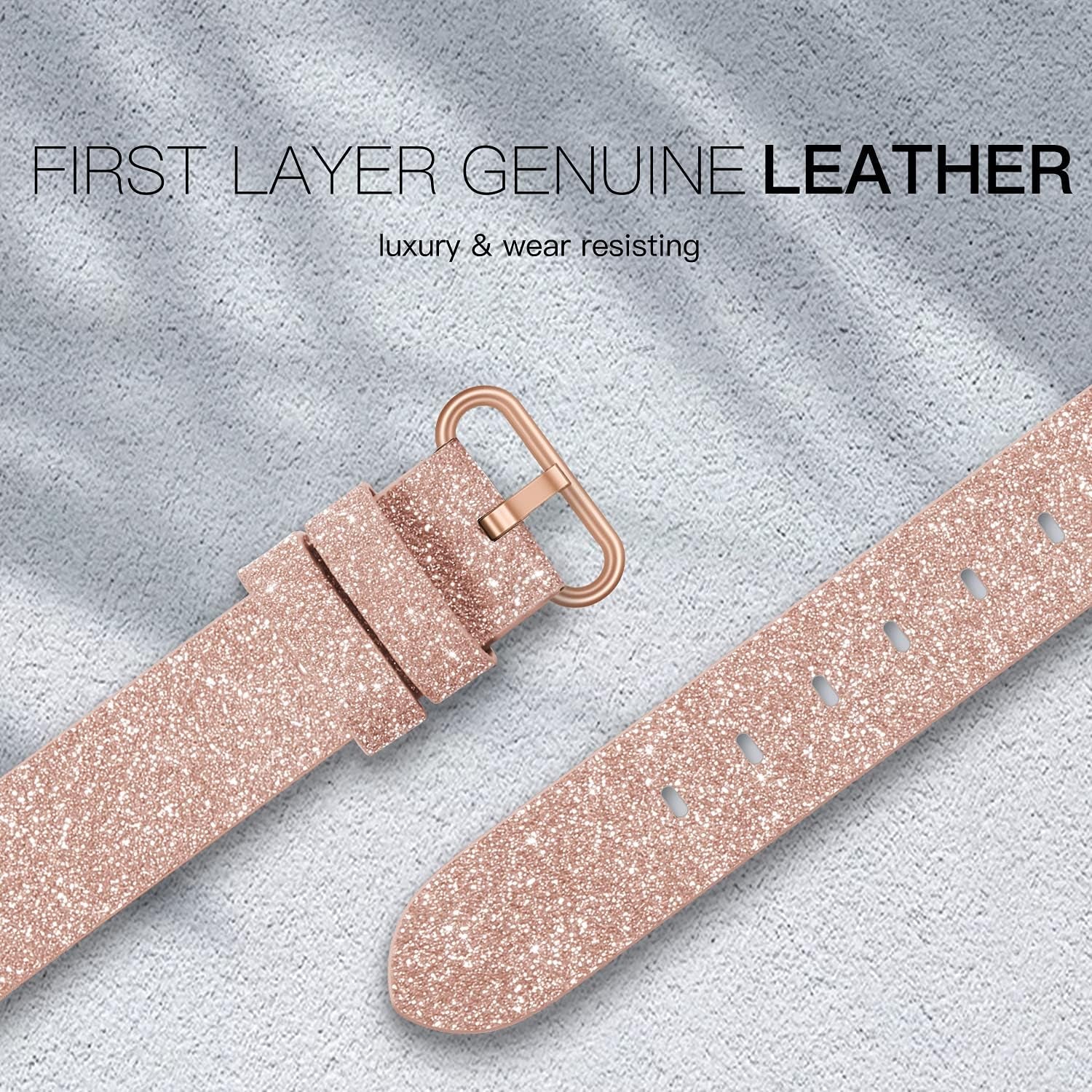 Leather Bands Compatible with Apple Watch 38Mm 40Mm 41Mm Band Women, Slim Thin Genuine Leather Band Compatible for Iwatch Apple Watch Series 7, 6, 5, 4, 3, 2, 1, SE, Sport & Edition Women