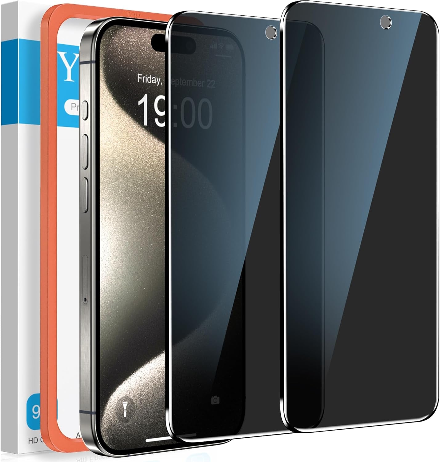 2 Pack for Iphone 16E / Iphone 14 /Iphone 13 /Iphone 13 Pro Privacy Screen Protector, anti Spy Privacy Screen for Iphone 14/13/13 Pro/16E Accessories, Private Case Friendly Film