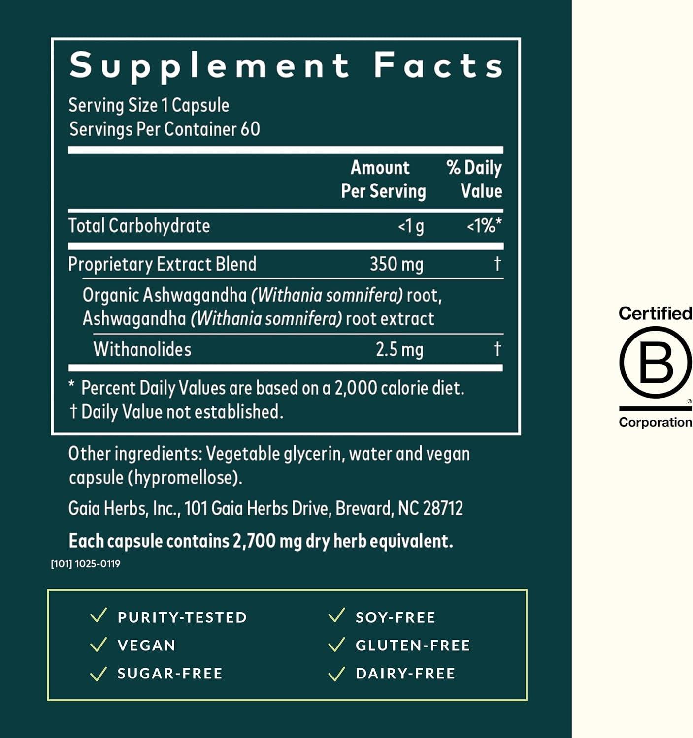 , Ashwagandha Root Vegan Liquid Phyto Capsules - Stress Relief, Immune Support Supplement, Balanced Energy Levels and Mood, 60-Count (Pack of 1) TLBH