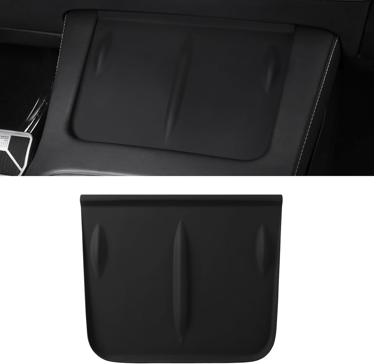 2024 Upgrade Tesla Model Y Model 3 Center Console Wireless Charger Mat Silicone Cover Wireless Charging Phone Pad for Tesla Interior Accessories (Not Suitable for 2024 Model 3)