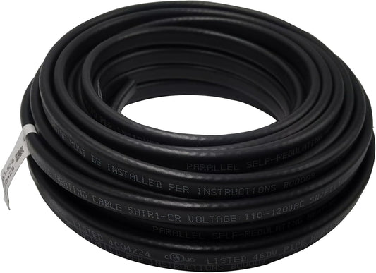 HISFW 50-Feet 120V Self Regulating Heating Cable, Wet or Dry,Industrial Grade