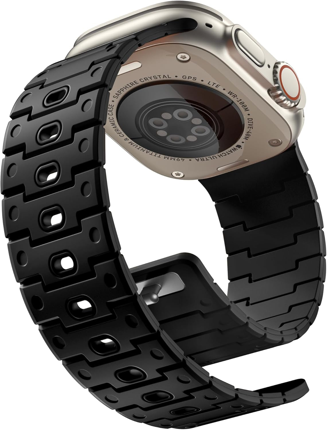 R-Nylon Fidlock Magnetic Buckle Band and Black Magnetic Watchband for Apple Watch Ultra 2 Band