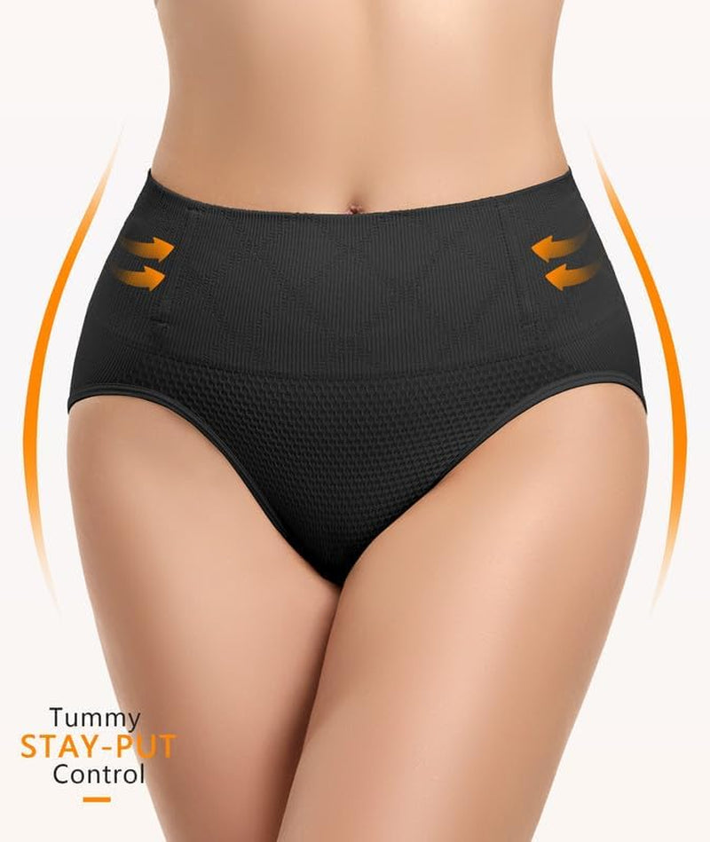 Shapewear Tummy Control Underwear Panties,Mid Waist Trainer Girdle Body Shaper Briefs Butt Lifting Shapewear for Women
