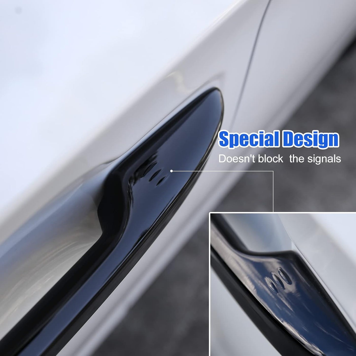 Compatible with Honda Civic 2022 2023 2024 2025 for Accord CR-V HR-V 2023 2024 2025 Accessories Car Exterior Door Handle Cover Trims -Glossy Black