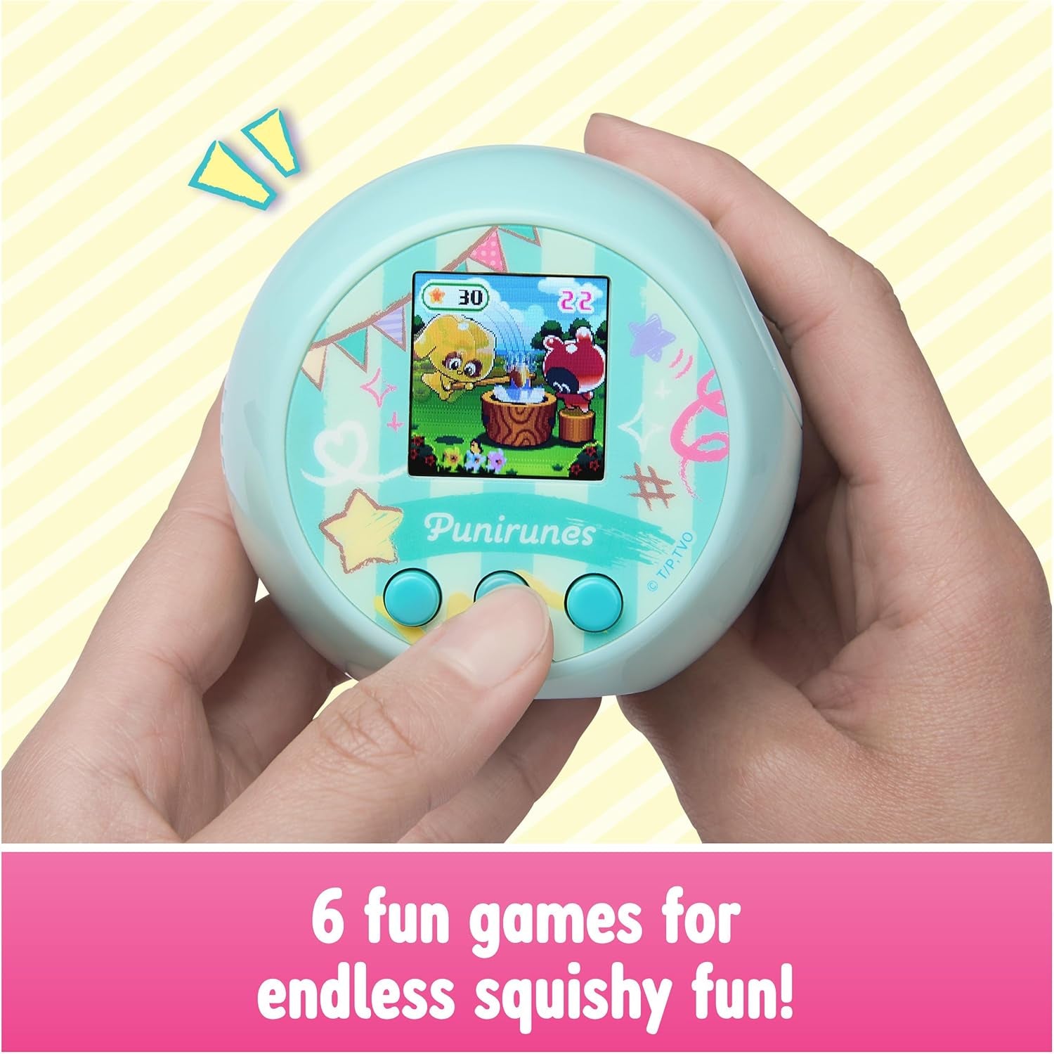 , Interactive Digital Toy with 55 Squishy Characters Inside, Reacts to Touch, Color Display, Kids Toys for Ages 5 and Up ZOUSA