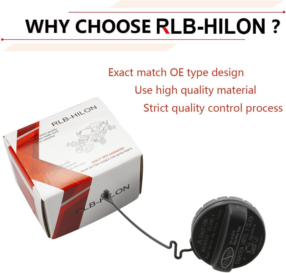 Fuel Gas Cap Compatible with Toyota Camry 4Runner Avalon Corolla Highlander Sienna Tacoma Tundra FJ Land Cruiser Matrix Rav4 Sequoia Yaris, for Lexus ES350 GS350 GS460 LX470, for 77300-06040