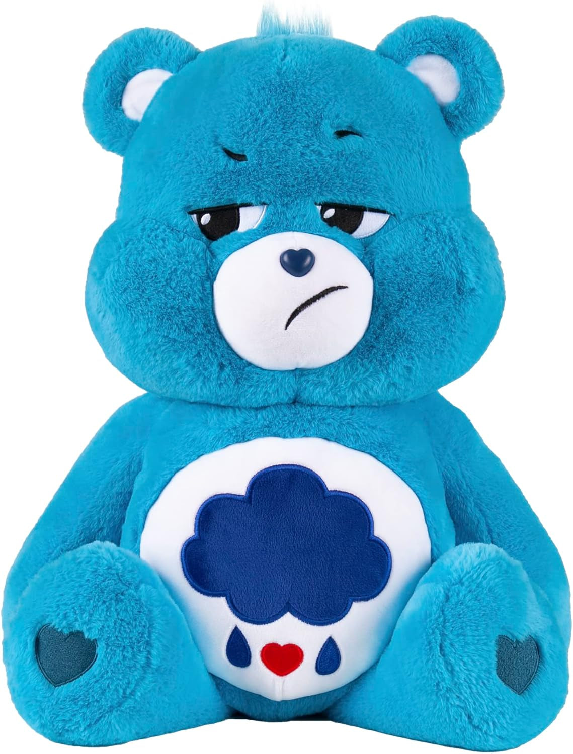 Care Bears 60Cm Jumbo Plush - Grumpy, Collectible Cute Soft Toy, Cuddly Toy for Boys and Girls, Large Teddy Plushy for Children Ages 4 5 6 7 +, Blue UK